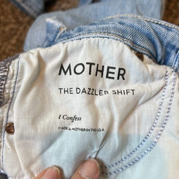Mother Denim The Dazzler Shift HW Straight Jean size 26 I confess Wash - Picture 13 of 15
